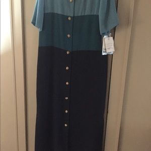 New Long Button Down Dress size 12